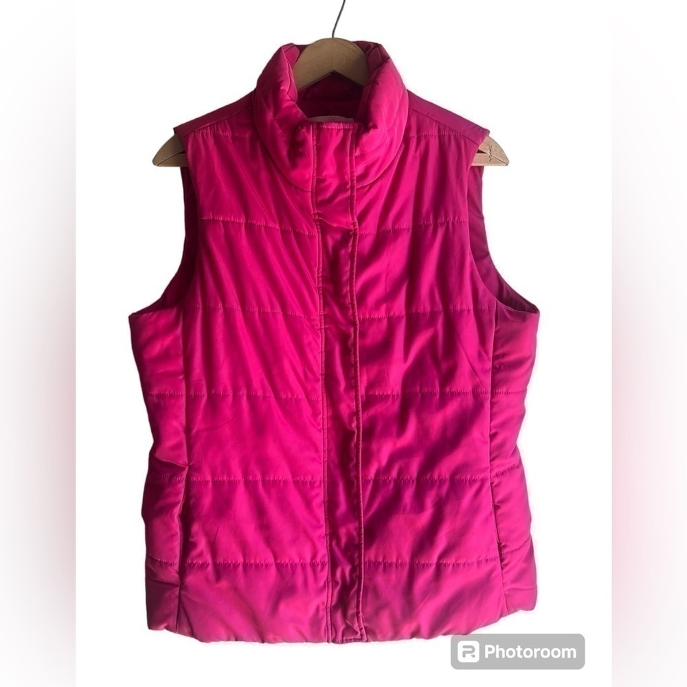 Talbots Pink Puffer Vest Small